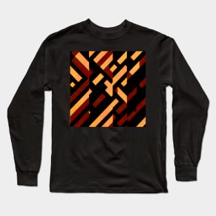 Copy of Cyberpunk red brown military camo pattern Long Sleeve T-Shirt